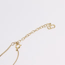 Christian Dior Necklace Metal Gold Tone Auth 206830-13