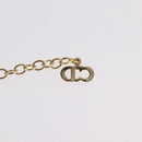 Christian Dior Necklace Metal Gold Tone Auth 206830-14