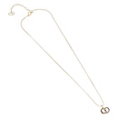Christian Dior Necklace Metal Gold Tone Auth 206830-2