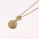 Christian Dior Necklace Metal Gold Tone Auth 206832-10