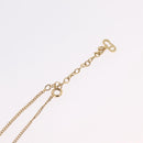 Christian Dior Necklace Metal Gold Tone Auth 206832-14