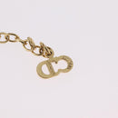 Christian Dior Necklace Metal Gold Tone Auth 206832-15