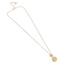 Christian Dior Necklace Metal Gold Tone Auth 206832-2