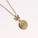 Christian Dior Necklace Metal Gold Tone Auth 206832-3