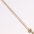 Christian Dior Necklace Metal Gold Tone Auth 206832-4