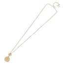 Christian Dior Necklace Metal Gold Tone Auth 206832-9