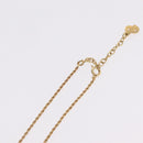 Christian Dior Necklace Metal Gold Tone Auth 206833-12