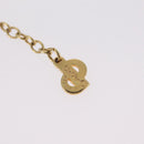 Christian Dior Necklace Metal Gold Tone Auth 206833-14
