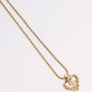 Christian Dior Necklace Metal Gold Tone Auth 206833-4