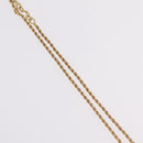 Christian Dior Necklace Metal Gold Tone Auth 206833-6