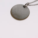 Christian Dior Necklace Metal Silver Auth 206834-10