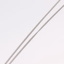 Christian Dior Necklace Metal Silver Auth 206834-12