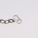Christian Dior Necklace Metal Silver Auth 206834-15