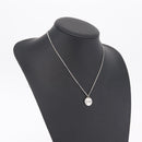 Christian Dior Necklace Metal Silver Auth 206834-16