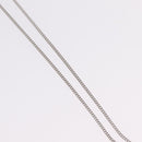 Christian Dior Necklace Metal Silver Auth 206834-5