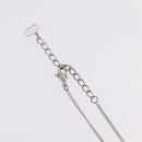 Christian Dior Necklace Metal Silver Auth 206834-7