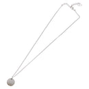 Christian Dior Necklace Metal Silver Auth 206834-8