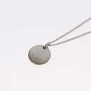 Christian Dior Necklace Metal Silver Auth 206834-9