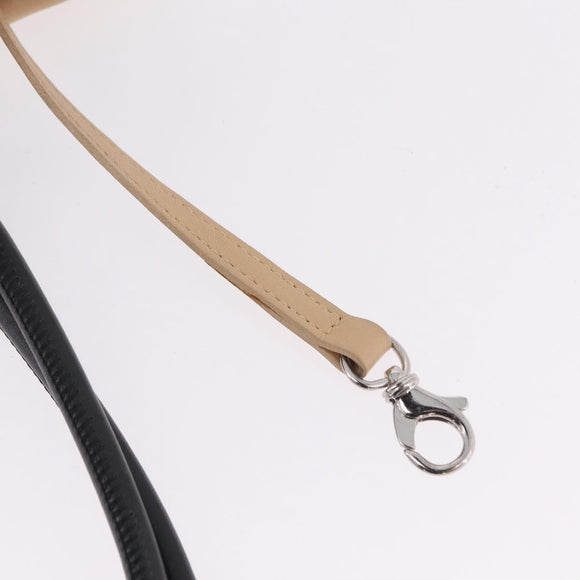 CHANEL Cambon Line Matelasse Tote Bag Leather Beige Silver CC Auth 206839V