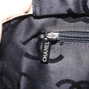 CHANEL Cambon Line Matelasse Tote Bag Leather Beige Silver CC Auth 206839V-21