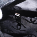 CHANEL Cambon Line Matelasse Tote Bag Leather Beige Silver CC Auth 206839V-23