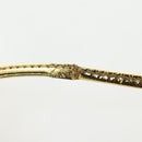 FENDI Shoulder Pouch Leather Gold Auth 206841M-8