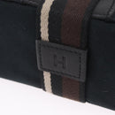 HERMES Toroca Horizontal PM Hand Bag Canvas Black Auth 206842A-14