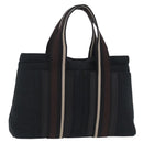 HERMES Toroca Horizontal PM Hand Bag Canvas Black Auth 206842A-1