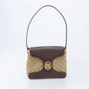 GUCCI GG Supreme GG Canvas Shoulder Bag 3 Set Beige Black Auth 206846-19