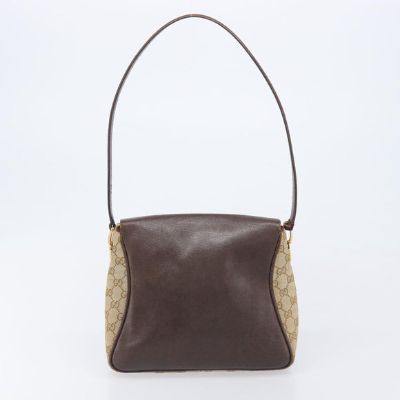 GUCCI GG Supreme GG Canvas Shoulder Bag 3 Set Beige Black Auth 206846
