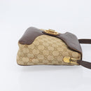 GUCCI GG Supreme GG Canvas Shoulder Bag 3 Set Beige Black Auth 206846-21