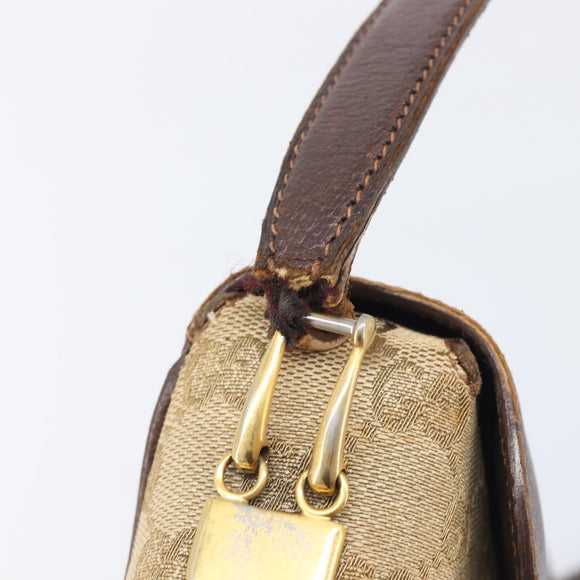 GUCCI GG Supreme GG Canvas Shoulder Bag 3 Set Beige Black Auth 206846