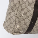 GUCCI GG Supreme GG Canvas Shoulder Bag 3 Set Beige Black Auth 206846-4