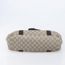 GUCCI GG Supreme GG Canvas Shoulder Bag 3 Set Beige Black Auth 206846-8