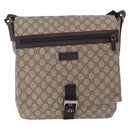 GUCCI GG Supreme GG Canvas Shoulder Bag 3 Set Beige Purple Auth 206847-2