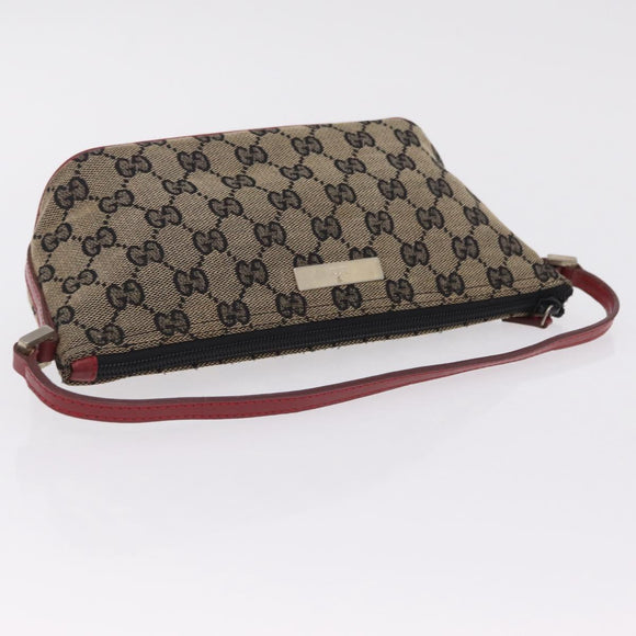 GUCCI GG Supreme GG Canvas Shoulder Bag 3 Set Beige Purple Auth 206847