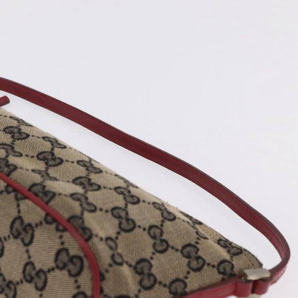 GUCCI GG Supreme GG Canvas Shoulder Bag 3 Set Beige Purple Auth 206847