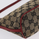GUCCI GG Supreme GG Canvas Shoulder Bag 3 Set Beige Purple Auth 206847-26