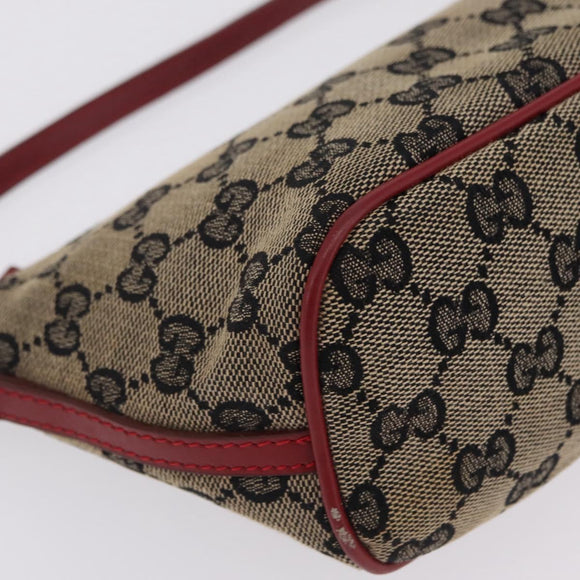 GUCCI GG Supreme GG Canvas Shoulder Bag 3 Set Beige Purple Auth 206847