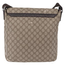 GUCCI GG Supreme GG Canvas Shoulder Bag 3 Set Beige Purple Auth 206847-3
