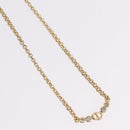 Christian Dior Necklace Metal Gold Tone Auth 206850-4