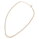 Christian Dior Necklace Metal Gold Tone Auth 206850-8