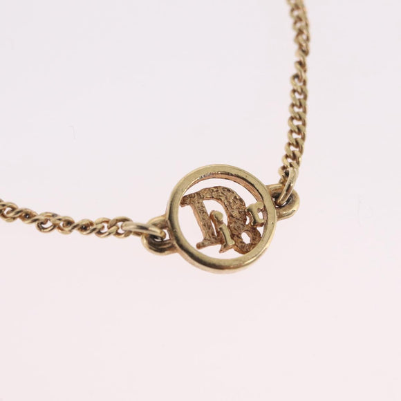 Christian Dior Bracelet Metal Gold Auth 206851