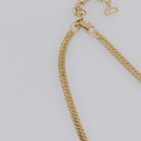 Christian Dior Brooch Necklace Metal 3 Set Gold Tone Auth 206852-10