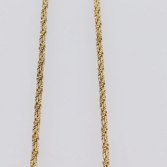 Christian Dior Brooch Necklace Metal 3 Set Gold Tone Auth 206852