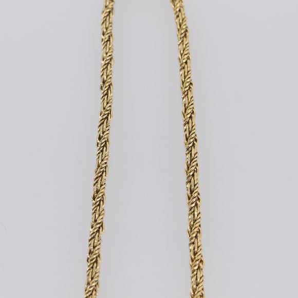 Christian Dior Brooch Necklace Metal 3 Set Gold Tone Auth 206852