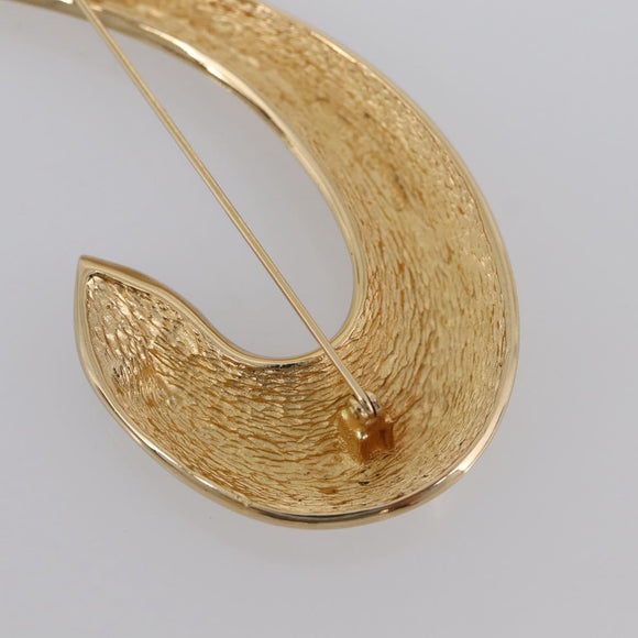 Christian Dior Brooch Necklace Metal 3 Set Gold Tone Auth 206852