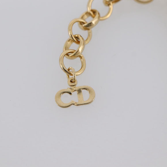 Christian Dior Brooch Necklace Metal 3 Set Gold Tone Auth 206852