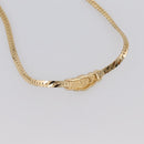 Christian Dior Brooch Necklace Metal 3 Set Gold Tone Auth 206852-8