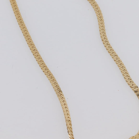 Christian Dior Brooch Necklace Metal 3 Set Gold Tone Auth 206852